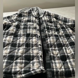 Val Surf quilted flannel with hoodie